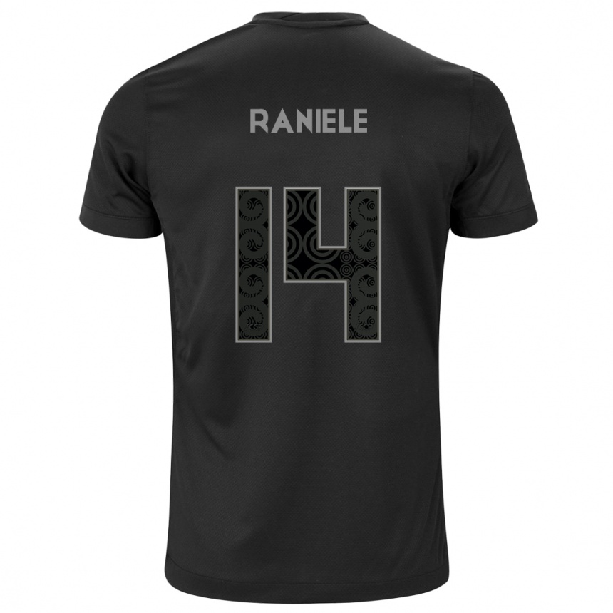 Kids Football Raniele #14 Black Away Jersey 2024/25 T-Shirt