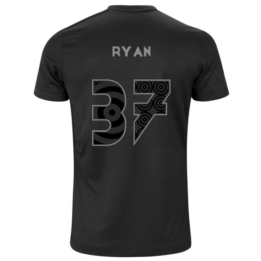 Kids Football Ryan #37 Black Away Jersey 2024/25 T-Shirt