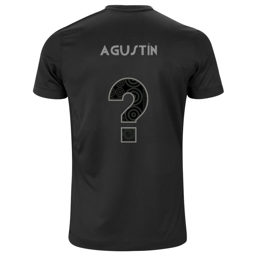 Kids Football Thomás Agustín #0 Black Away Jersey 2024/25 T-Shirt