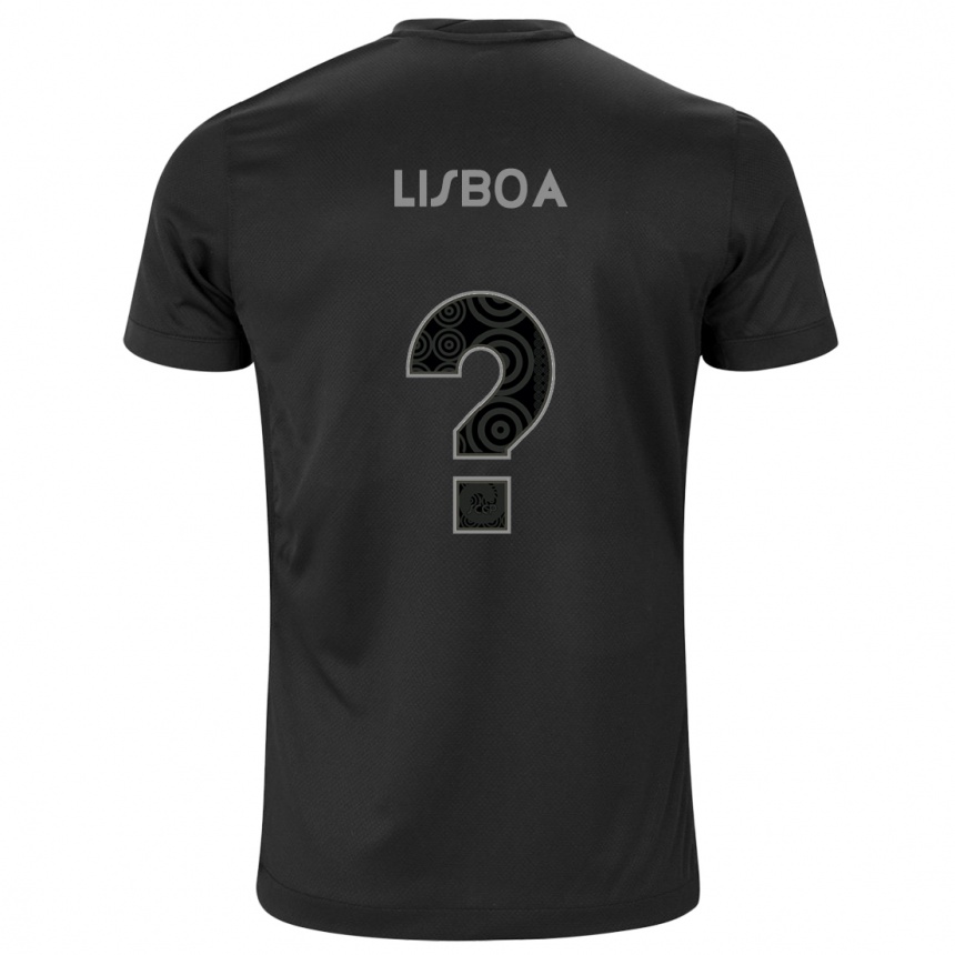 Kids Football Thomas Lisboa #0 Black Away Jersey 2024/25 T-Shirt