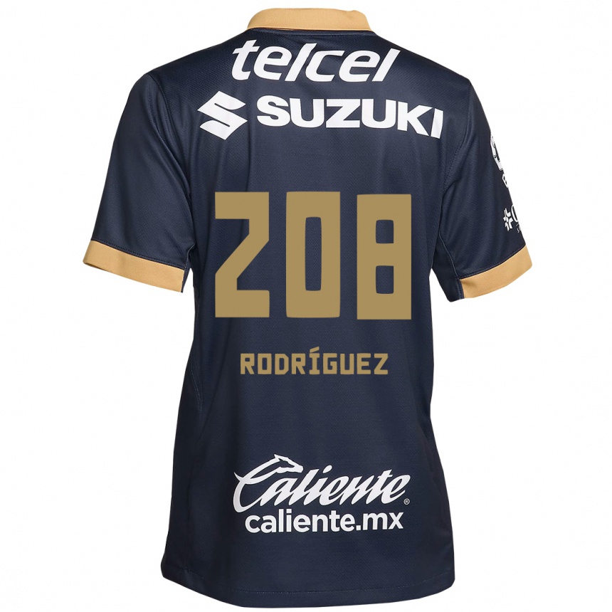 Kids Football Gael Rodríguez #208 Obsidian Gold White Away Jersey 2024/25 T-Shirt