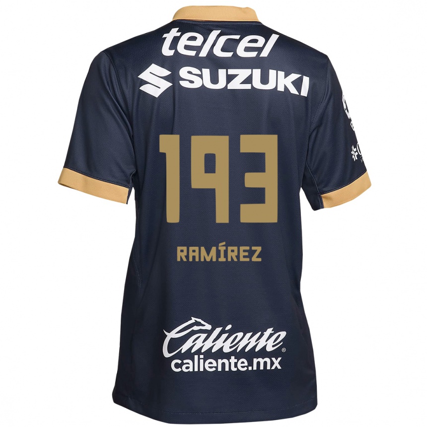 Kids Football Héctor Ramírez #193 Obsidian Gold White Away Jersey 2024/25 T-Shirt