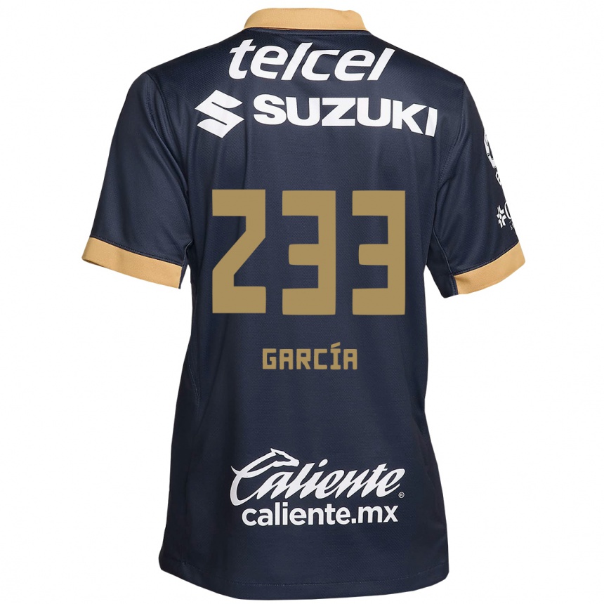 Kids Football Carlos García #233 Obsidian Gold White Away Jersey 2024/25 T-Shirt