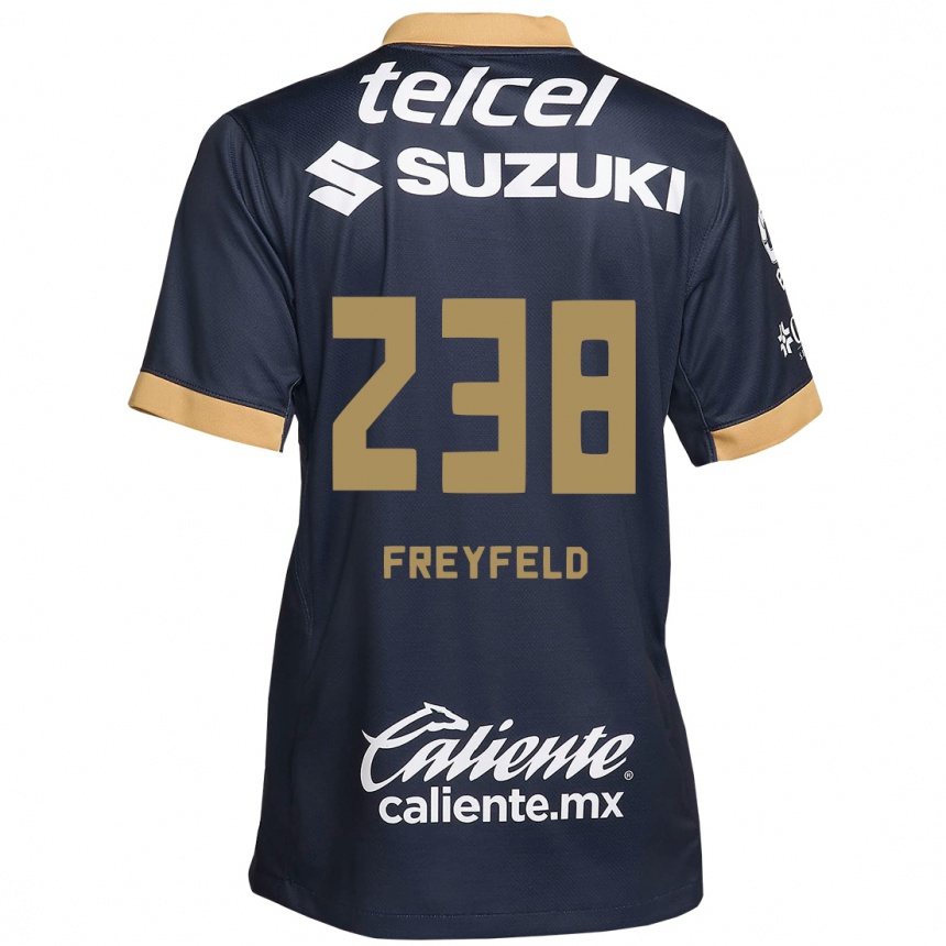 Kids Football Julián Freyfeld #238 Obsidian Gold White Away Jersey 2024/25 T-Shirt