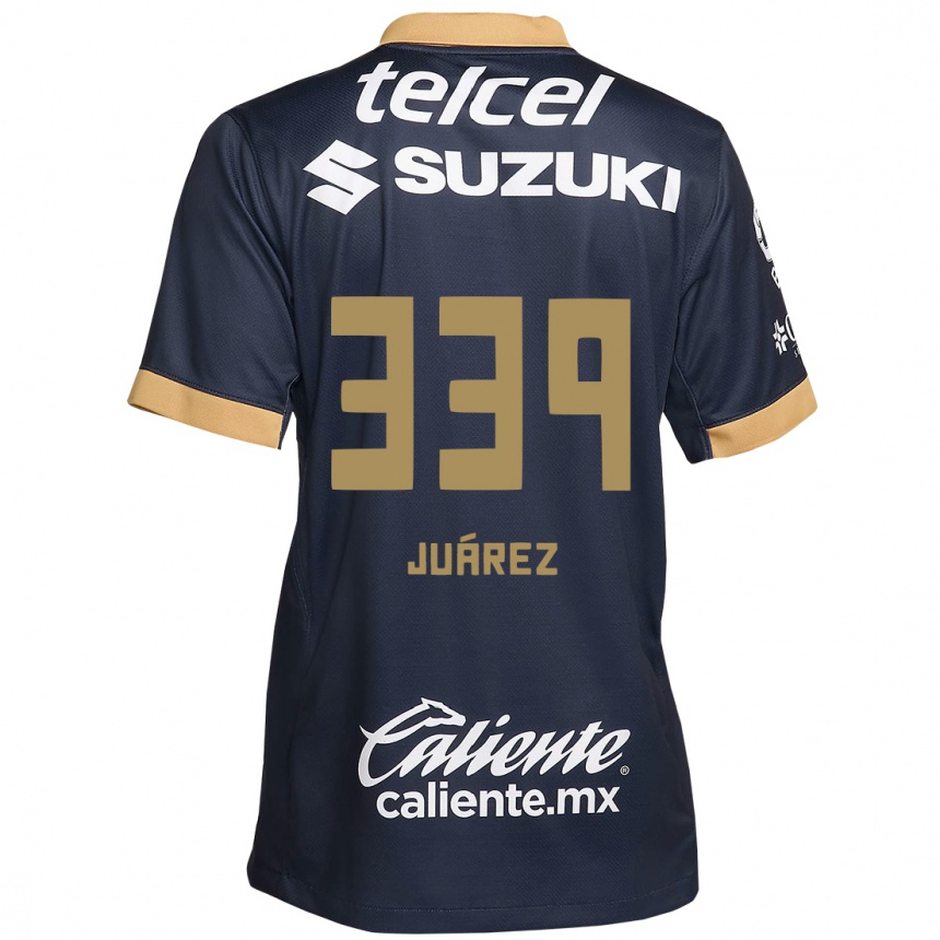 Kids Football Jonathan Juárez #339 Obsidian Gold White Away Jersey 2024/25 T-Shirt