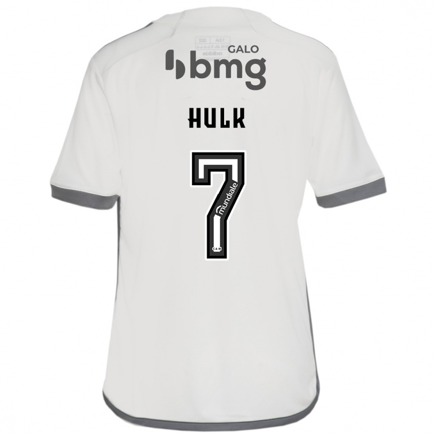 Kids Football Hulk #7 Off White Away Jersey 2024/25 T-Shirt