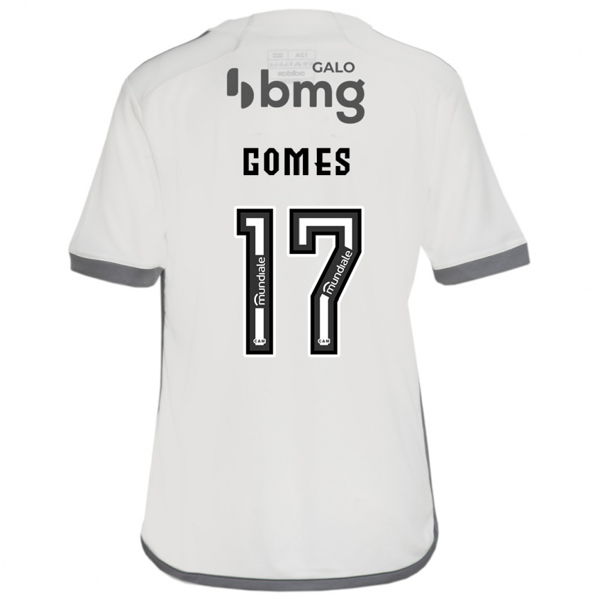 Kids Football Igor Gomes #17 Off White Away Jersey 2024/25 T-Shirt