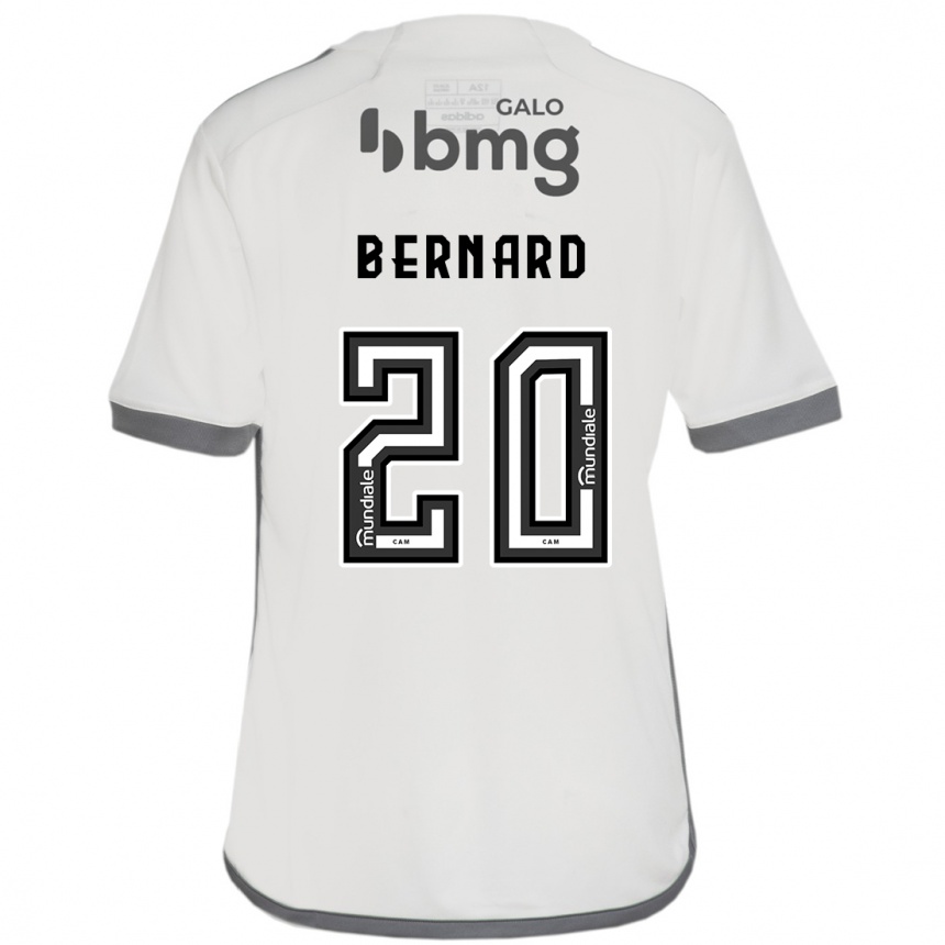 Kids Football Bernard #20 Off White Away Jersey 2024/25 T-Shirt