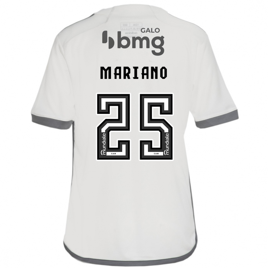 Kids Football Mariano #25 Off White Away Jersey 2024/25 T-Shirt