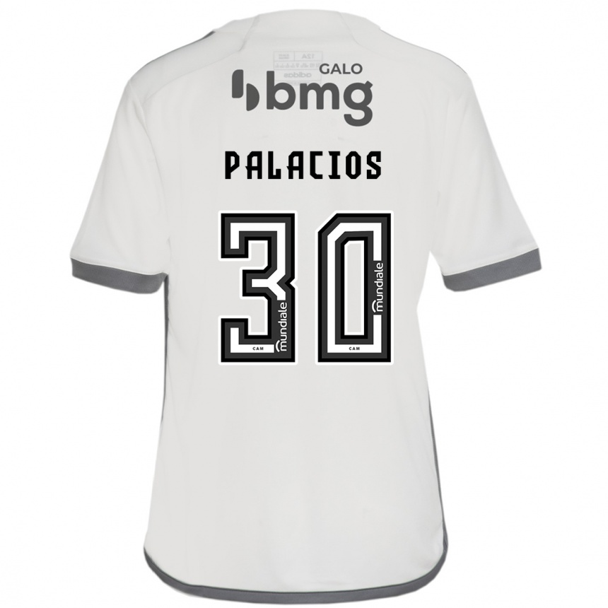 Kids Football Brahian Palacios #30 Off White Away Jersey 2024/25 T-Shirt