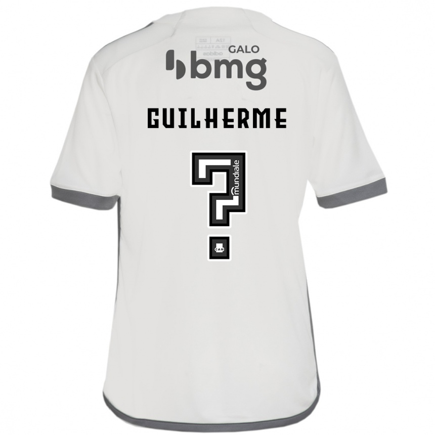 Kids Football Kauan Guilherme #0 Off White Away Jersey 2024/25 T-Shirt