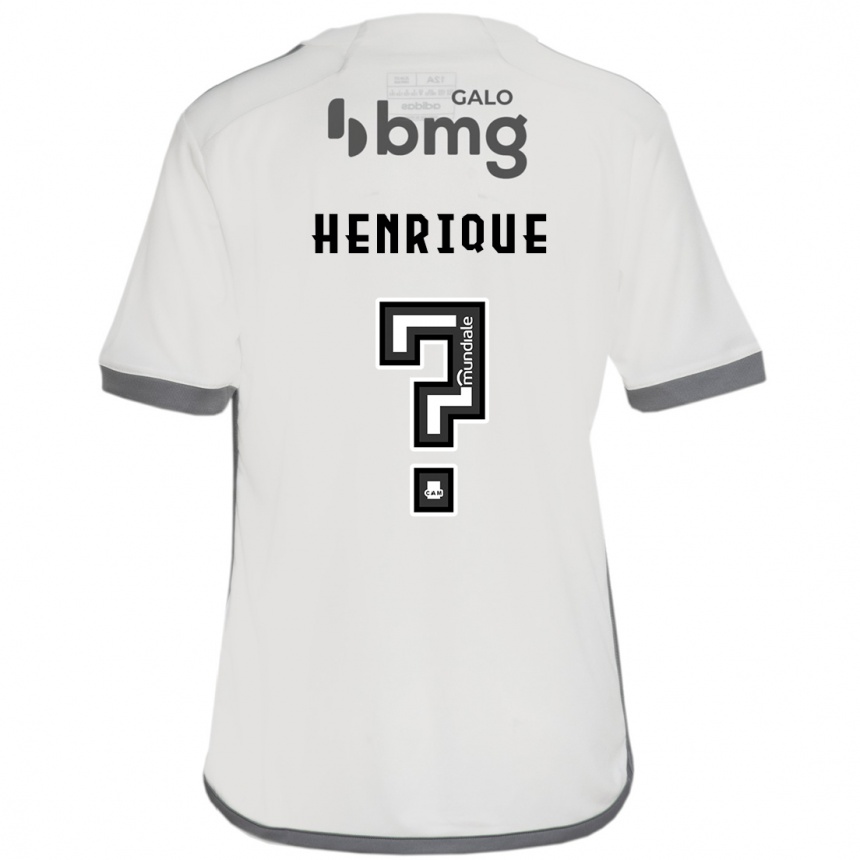 Kids Football Bruno Henrique #0 Off White Away Jersey 2024/25 T-Shirt