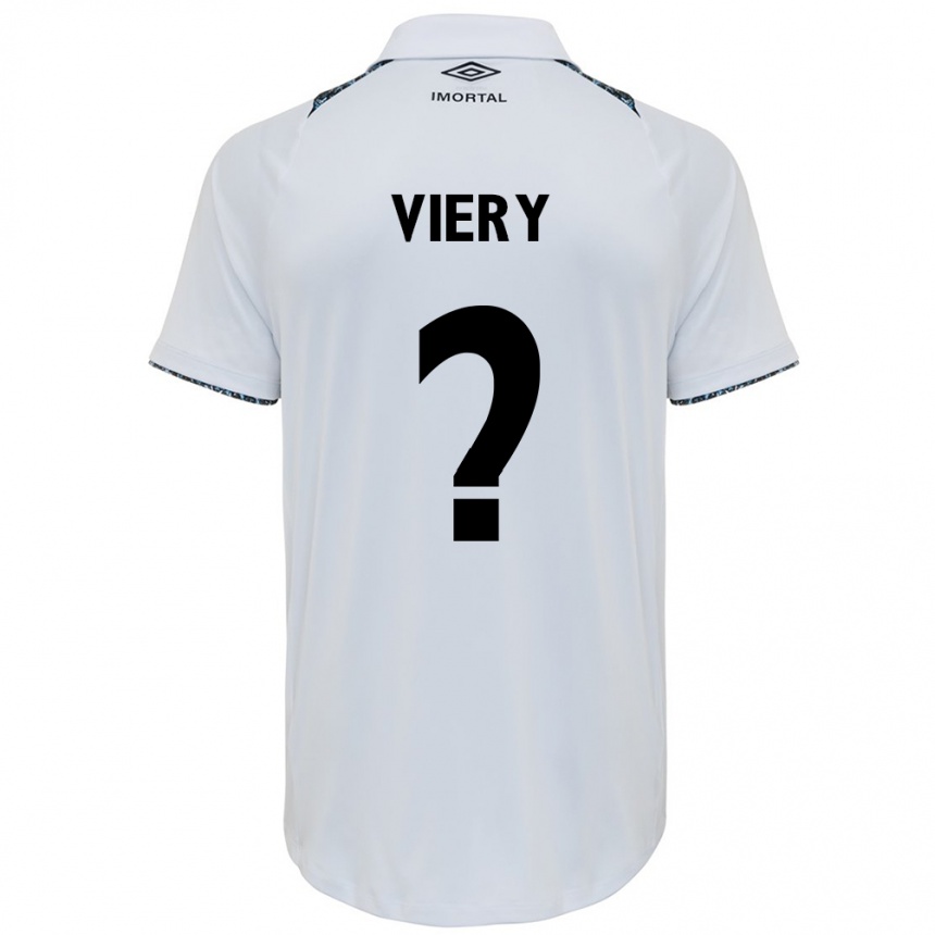 Kids Football Viery #0 White Blue Away Jersey 2024/25 T-Shirt