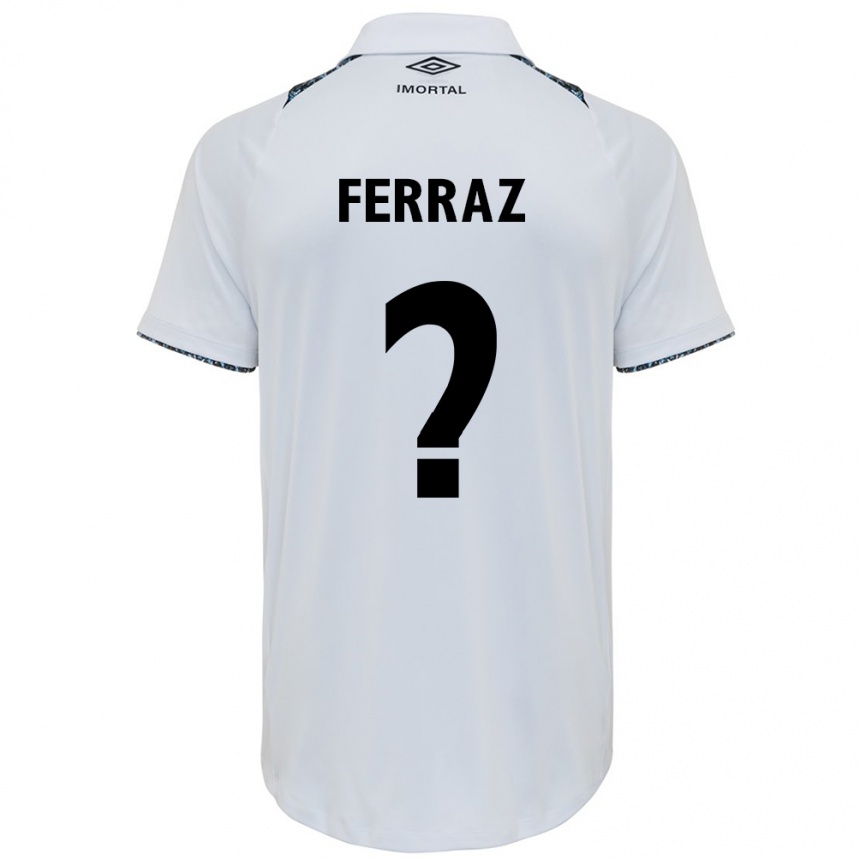 Kids Football Vini Ferraz #0 White Blue Away Jersey 2024/25 T-Shirt