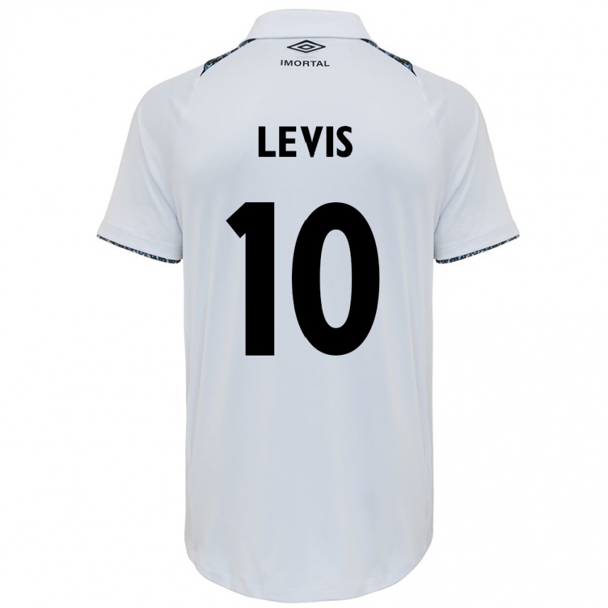 Kids Football Rafa Levis #10 White Blue Away Jersey 2024/25 T-Shirt