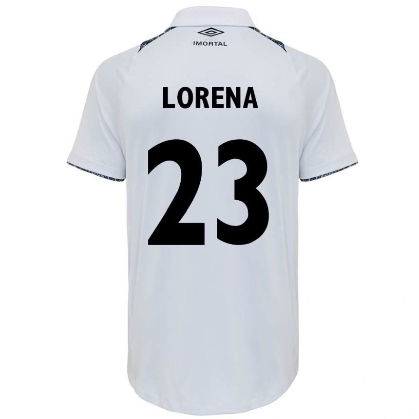 Kids Football Lorena #23 White Blue Away Jersey 2024/25 T-Shirt