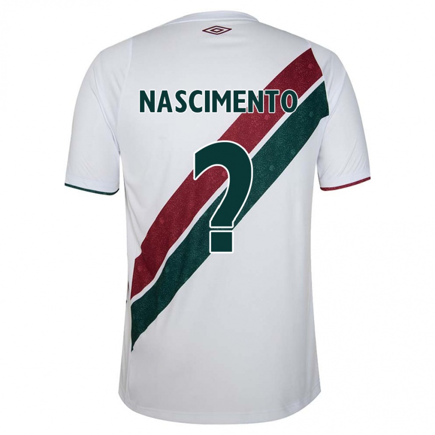 Kids Football Hiago Nascimento #0 White Green Maroon Away Jersey 2024/25 T-Shirt