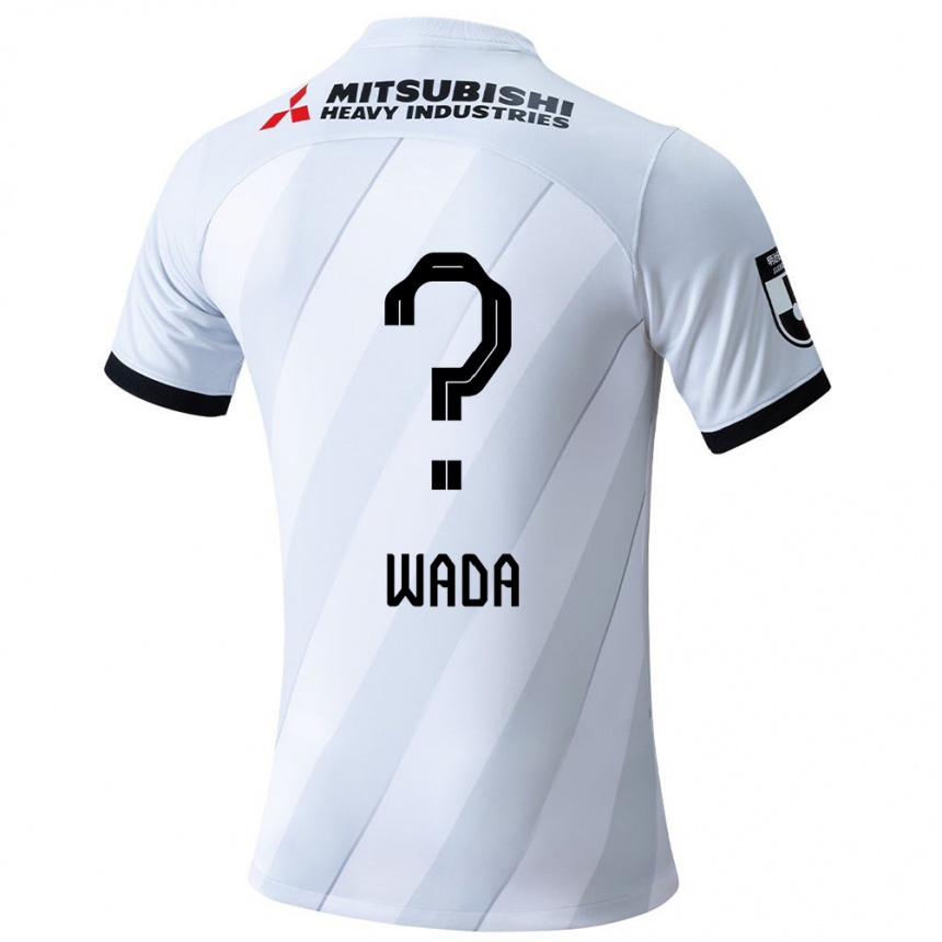 Kids Football Naoya Wada #0 White Grey Away Jersey 2024/25 T-Shirt