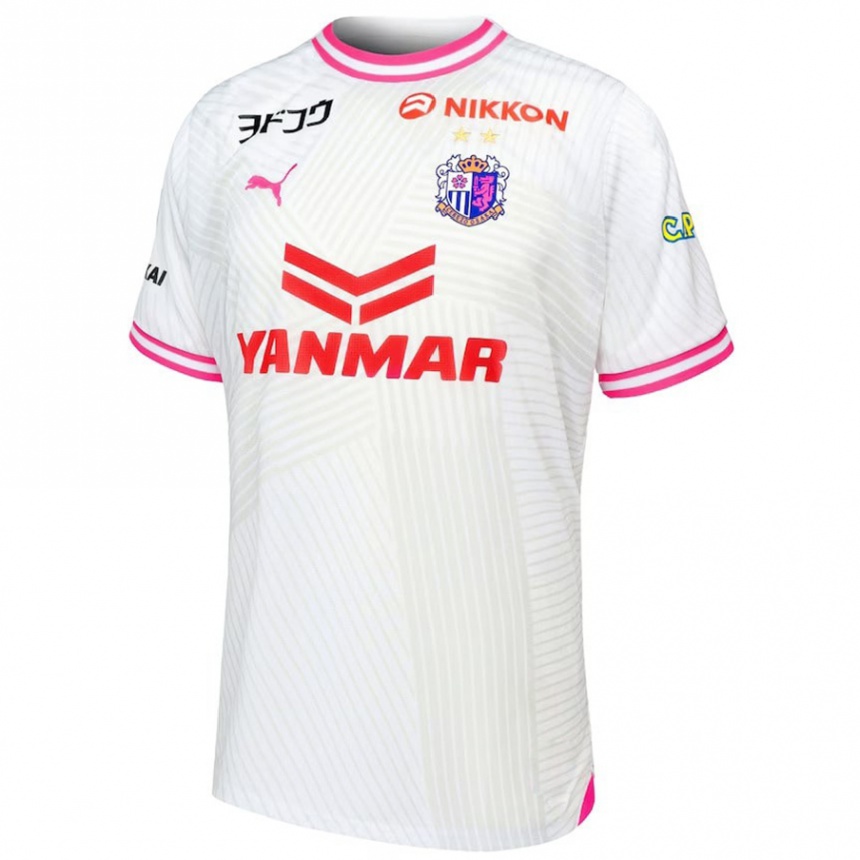 Kids Football Jordy Croux #11 White Pink Away Jersey 2024/25 T-Shirt