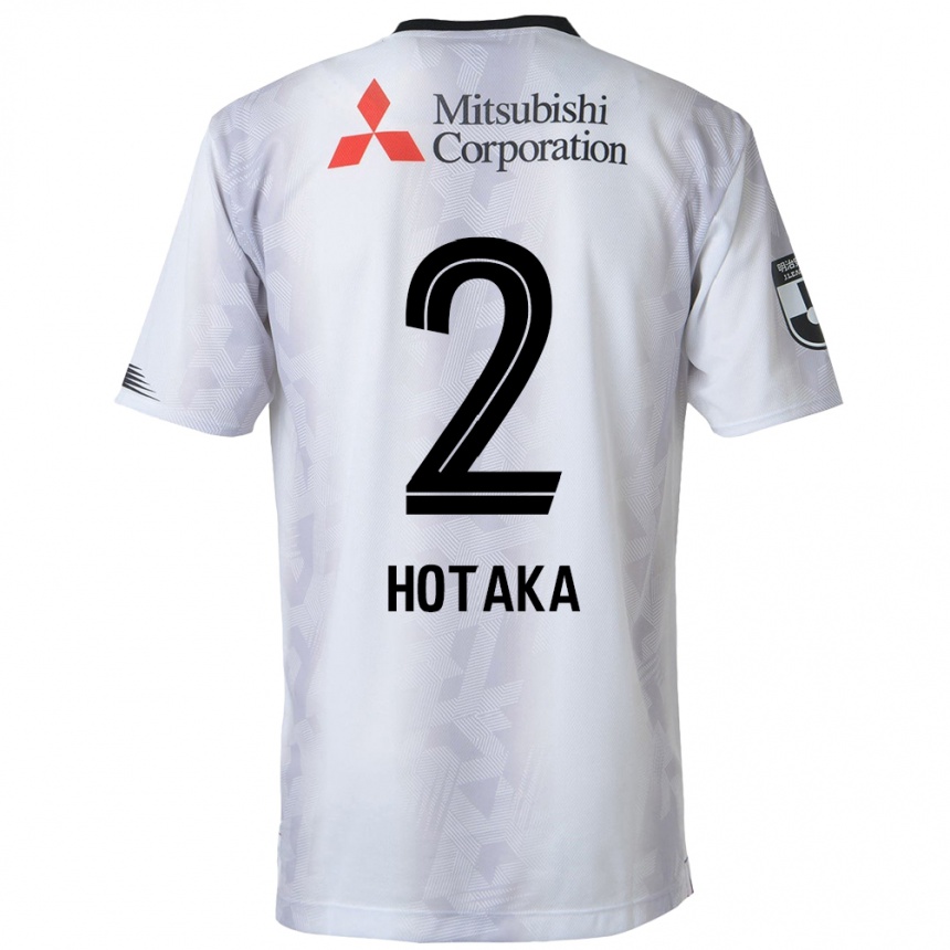 Kids Football Hotaka Nakamura #2 White Black Away Jersey 2024/25 T-Shirt