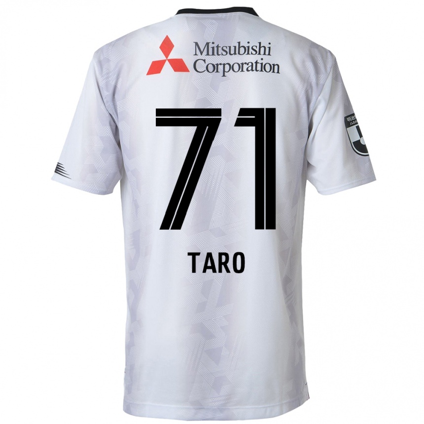 Kids Football Ryotaro Araki #71 White Black Away Jersey 2024/25 T-Shirt