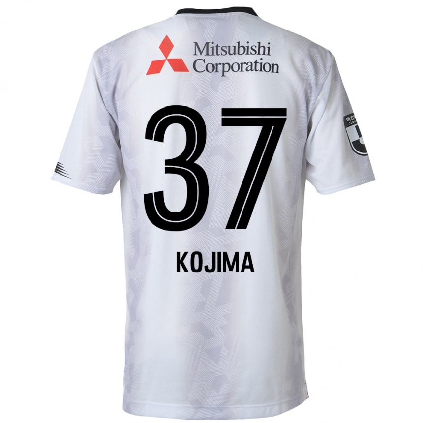 Kids Football Satsuki Kojima #37 White Black Away Jersey 2024/25 T-Shirt