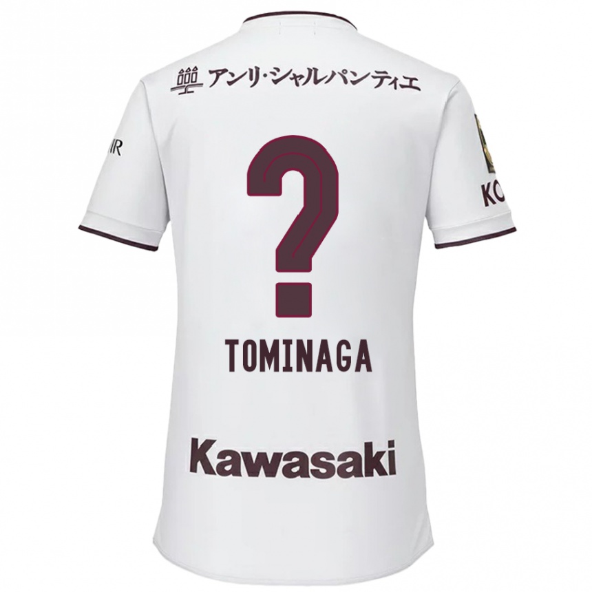 Kids Football Niina Tominaga #0 White Red Away Jersey 2024/25 T-Shirt