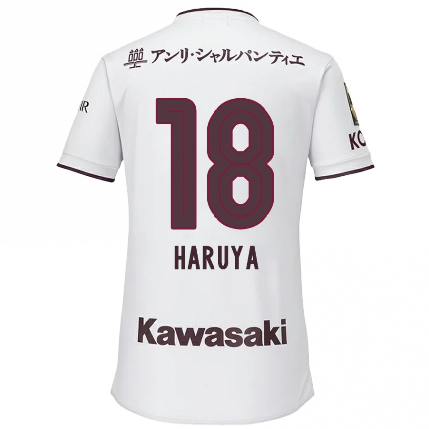 Kids Football Haruya Ide #18 White Red Away Jersey 2024/25 T-Shirt