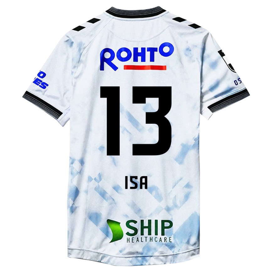 Kids Football Isa Sakamoto #13 White Black Away Jersey 2024/25 T-Shirt