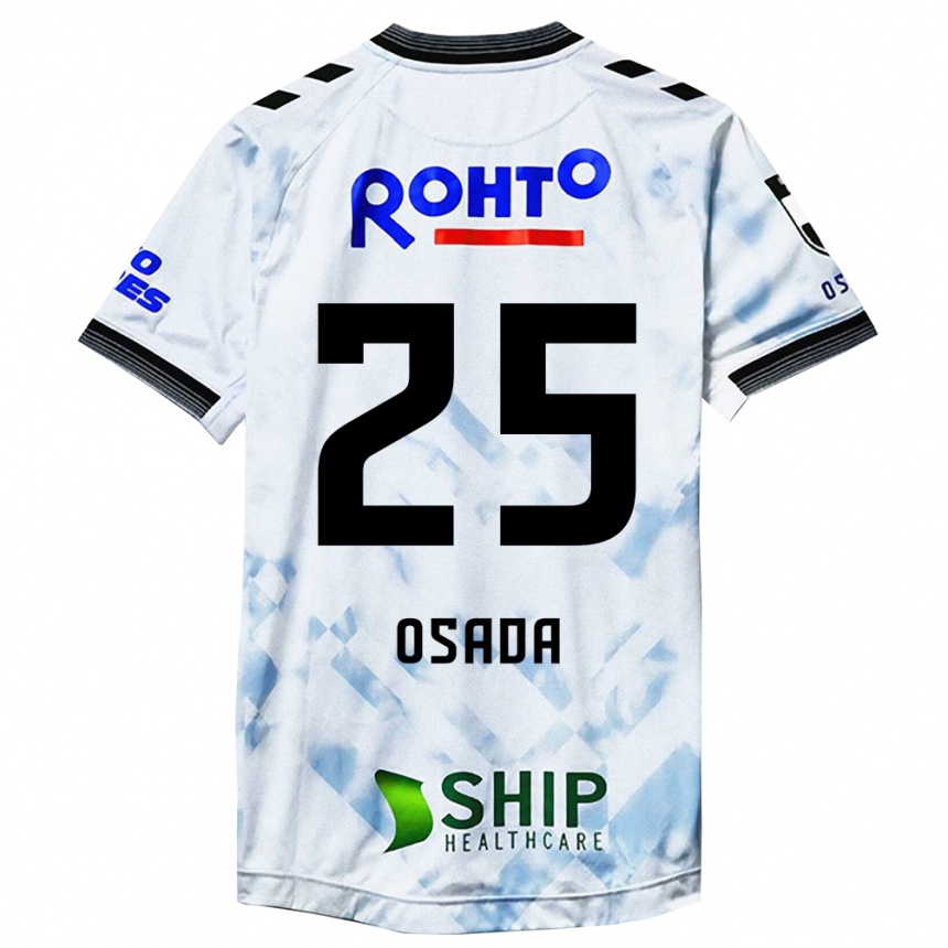 Kids Football Towa Osada #25 White Black Away Jersey 2024/25 T-Shirt