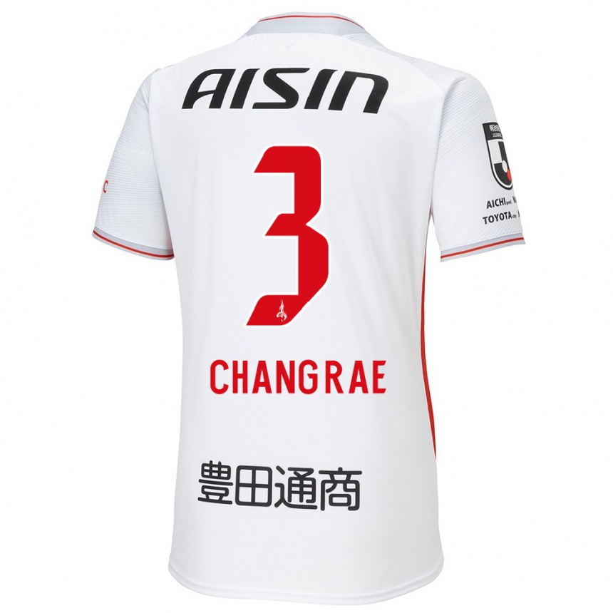 Kids Football Chang-Rae Ha #3 White Yellow Red Away Jersey 2024/25 T-Shirt