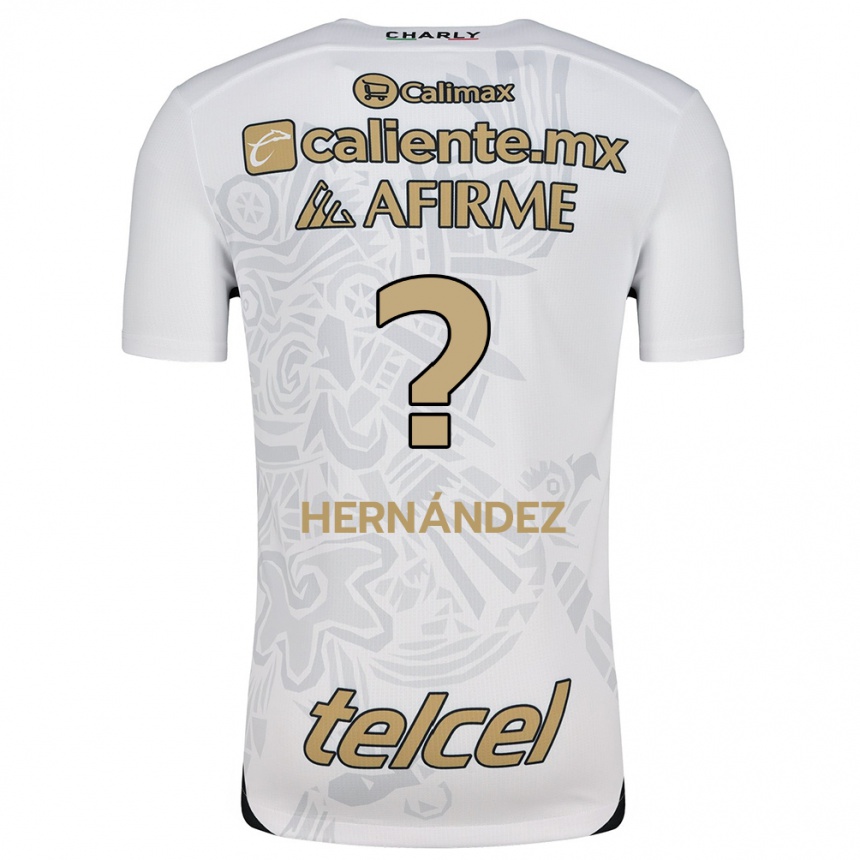 Kids Football Betsiel Hernández #0 White Black Away Jersey 2024/25 T-Shirt