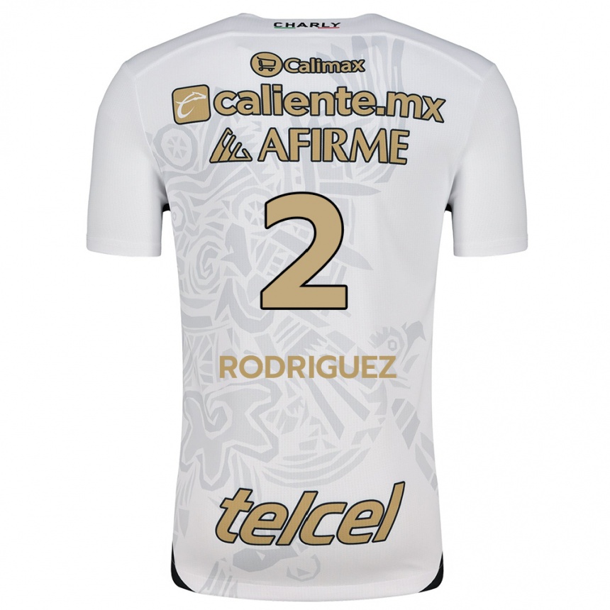 Kids Football Antonio Rodríguez #2 White Black Away Jersey 2024/25 T-Shirt