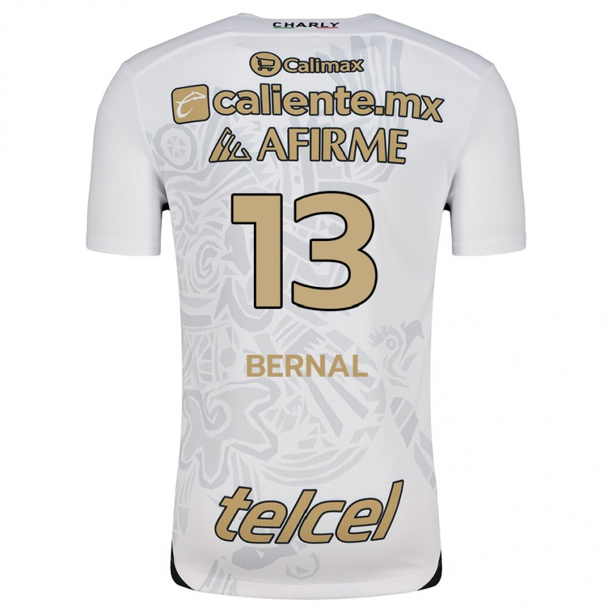 Kids Football Mayra Pelayo-Bernal #13 White Black Away Jersey 2024/25 T-Shirt