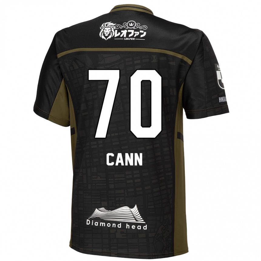 Kids Football Francis Cann #70 Black Green Away Jersey 2024/25 T-Shirt