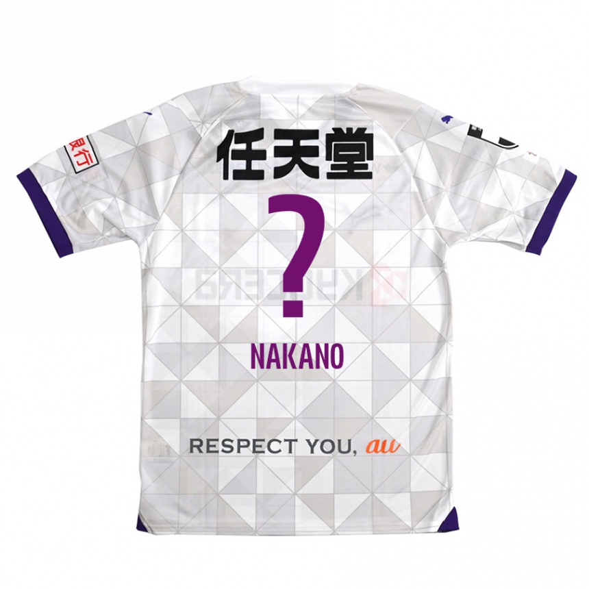 Kids Football Kotaro Nakano #0 White Purple Away Jersey 2024/25 T-Shirt