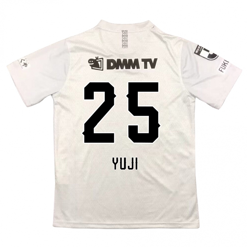 Kids Football Yuji Kitajima #25 Gray Black Away Jersey 2024/25 T-Shirt