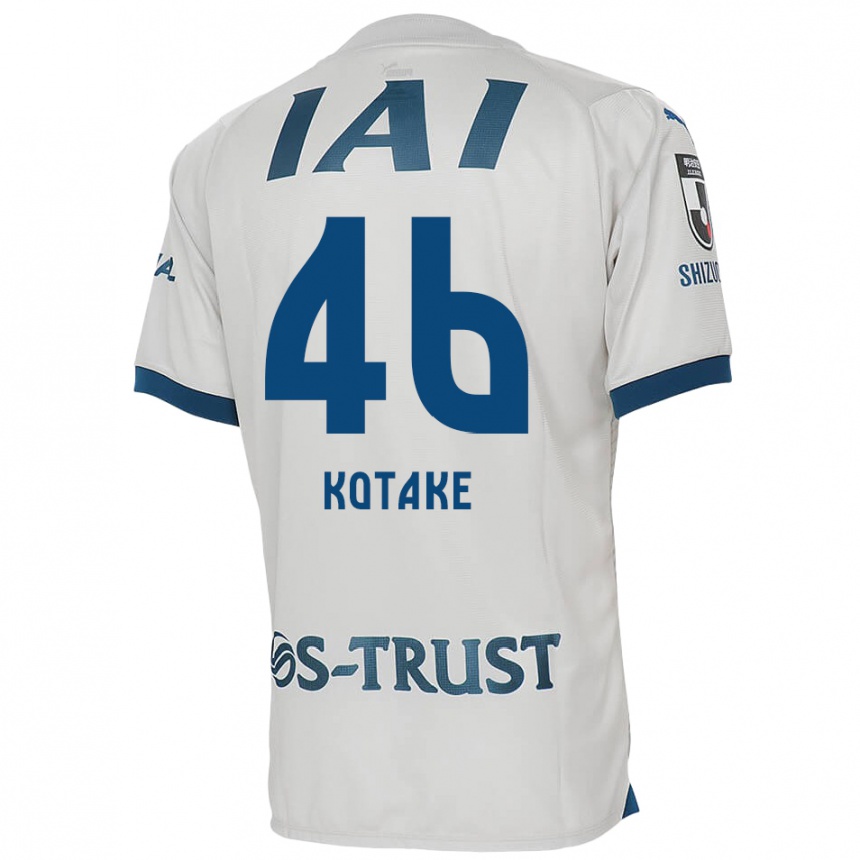 Kids Football Sean Kotake #46 White Blue Away Jersey 2024/25 T-Shirt