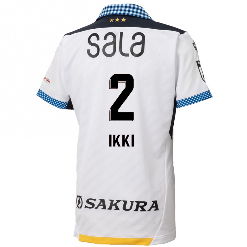 Kids Football Ikki Kawasaki #2 White Black Away Jersey 2024/25 T-Shirt