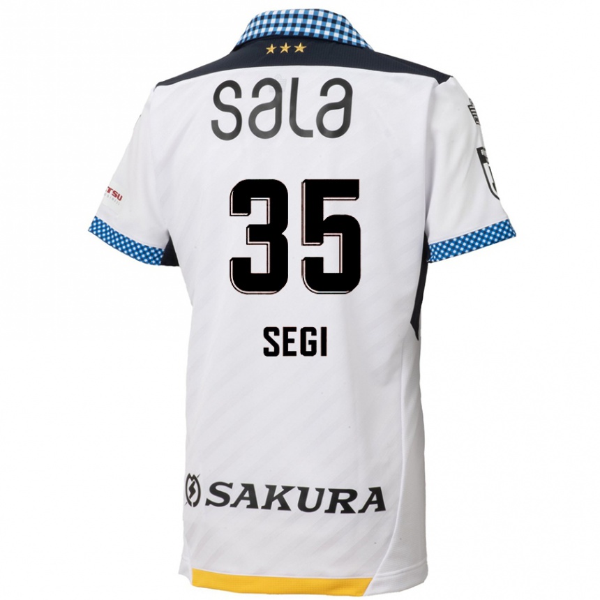 Kids Football Se-Gi Park #35 White Black Away Jersey 2024/25 T-Shirt