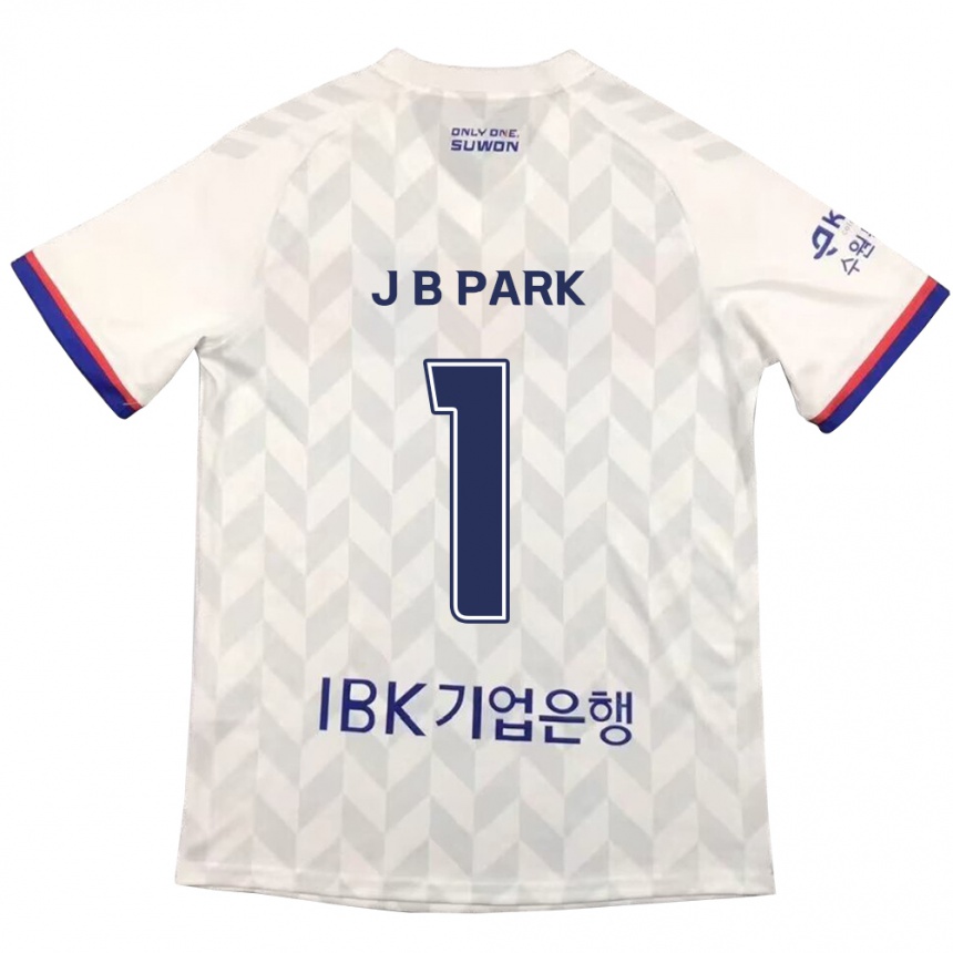 Kids Football Bae-Jong Park #1 White Blue Away Jersey 2024/25 T-Shirt