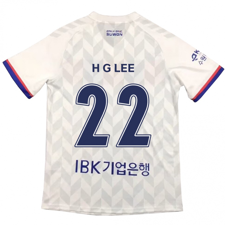 Kids Football Gwang-Hyeok Lee #22 White Blue Away Jersey 2024/25 T-Shirt