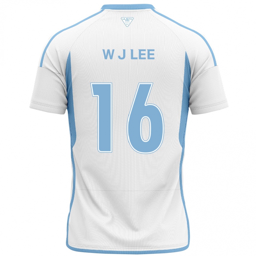 Kids Football Jae-Wook Lee #16 White Blue Away Jersey 2024/25 T-Shirt