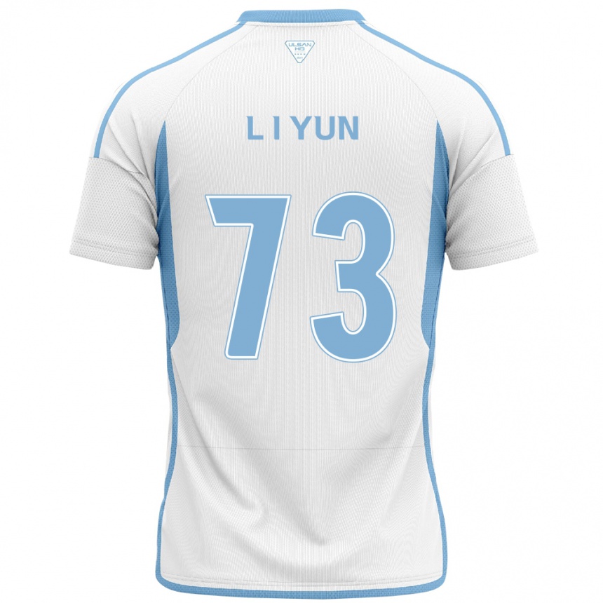 Kids Football Il-Lok Yun #73 White Blue Away Jersey 2024/25 T-Shirt