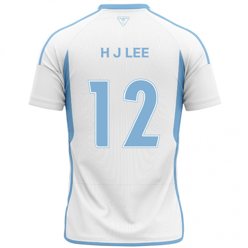 Kids Football Jae-Hyung Lee #12 White Blue Away Jersey 2024/25 T-Shirt