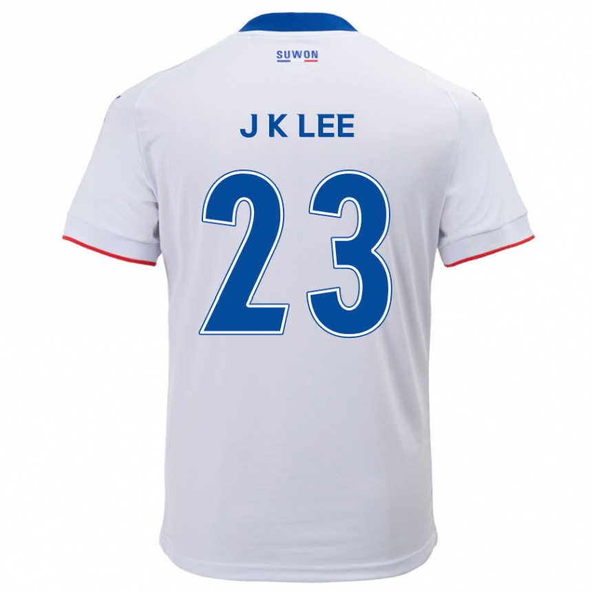 Kids Football Ki-Je Lee #23 White Blue Away Jersey 2024/25 T-Shirt