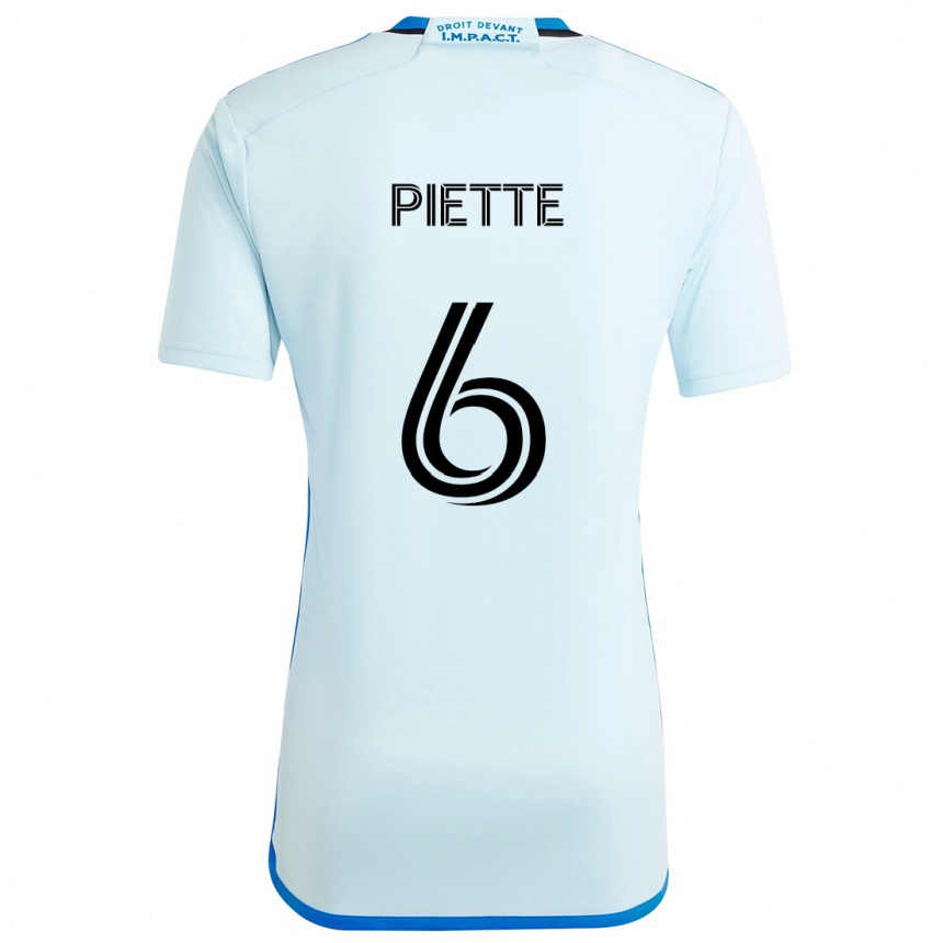 Kids Football Samuel Piette #6 Ice Blue Away Jersey 2024/25 T-Shirt