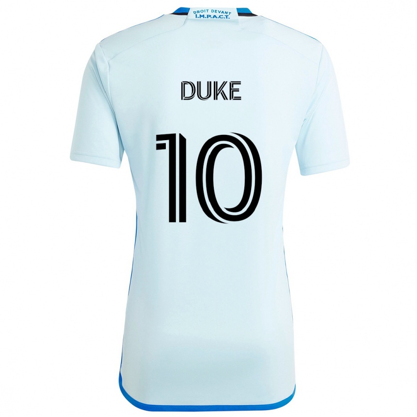 Kids Football Bryce Duke #10 Ice Blue Away Jersey 2024/25 T-Shirt