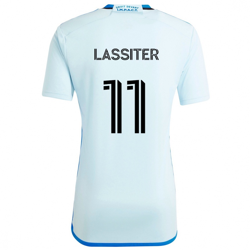 Kids Football Ariel Lassiter #11 Ice Blue Away Jersey 2024/25 T-Shirt