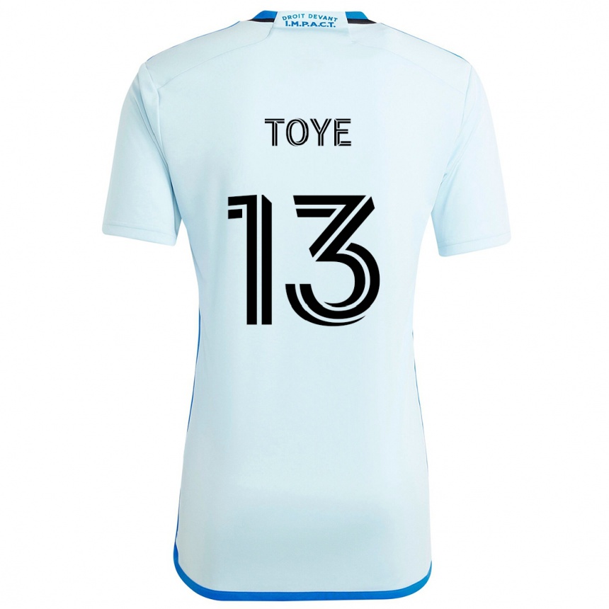 Kids Football Mason Toye #13 Ice Blue Away Jersey 2024/25 T-Shirt